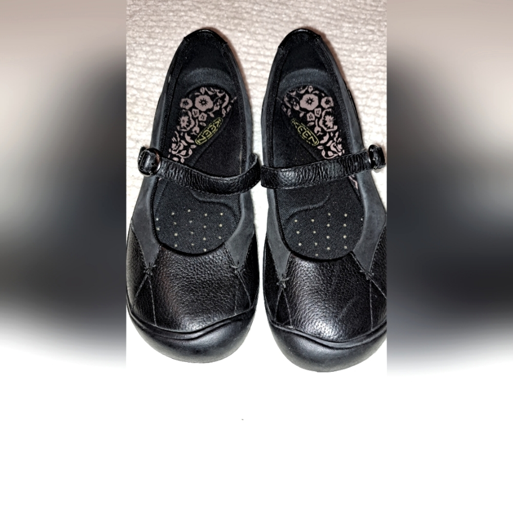 Womens Keen Mary Jane Sporty Comfort Dress Shoes, Black, Size 10